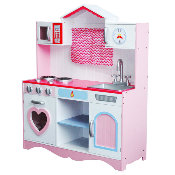 Kids Wooden Play Kitchen Wayfair